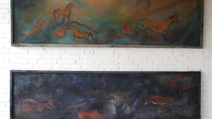 Der Anfang - Diptychon by Dorothea Spitzer